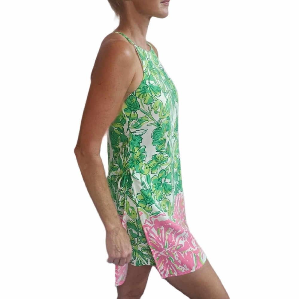 LILLY PULITZER Pearl Resort White Flamingle Engineered Romper - Picture 8 of 16